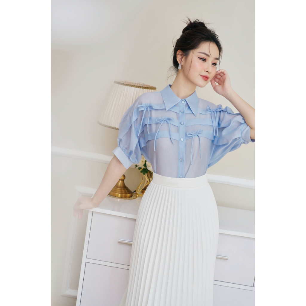 Áo Sơ Mi Bèo Ba Tầng Trang Trí Thời Trang by LEMIA Design - LA23166