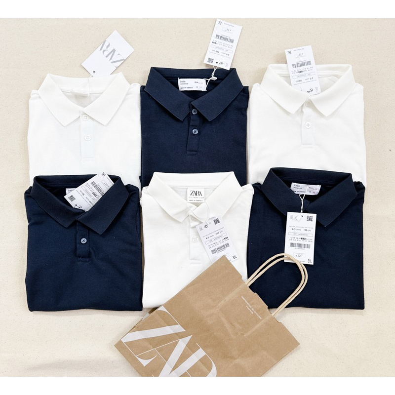 Set 2 áo Polo Za.ra cho bé trai siêu đẹp size từ 12-22 cân