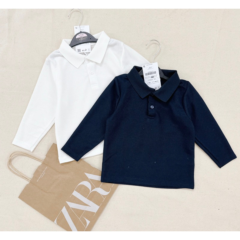 Set 2 áo Polo Za.ra cho bé trai siêu đẹp size từ 12-22 cân