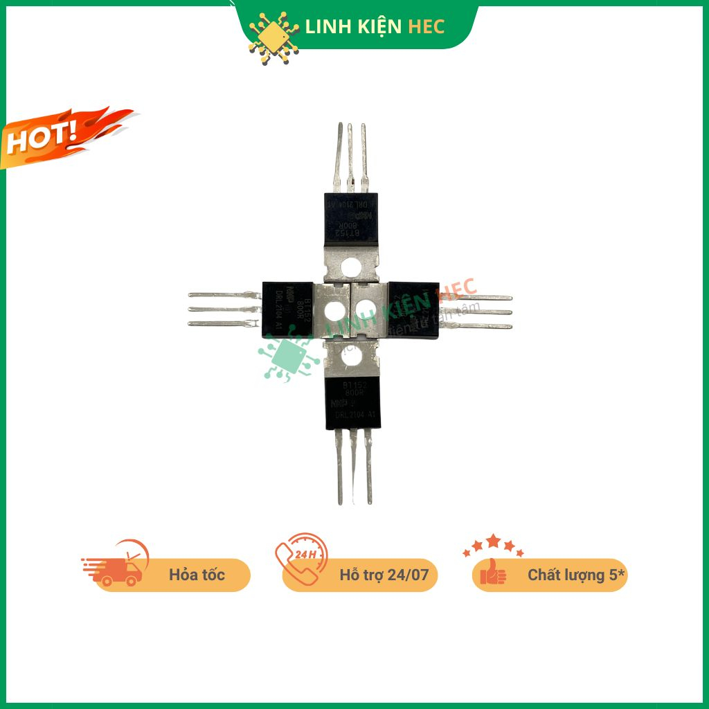 Triac BT131/BT134/BT136/BT138/BT152 chính hãng linh kiện hec