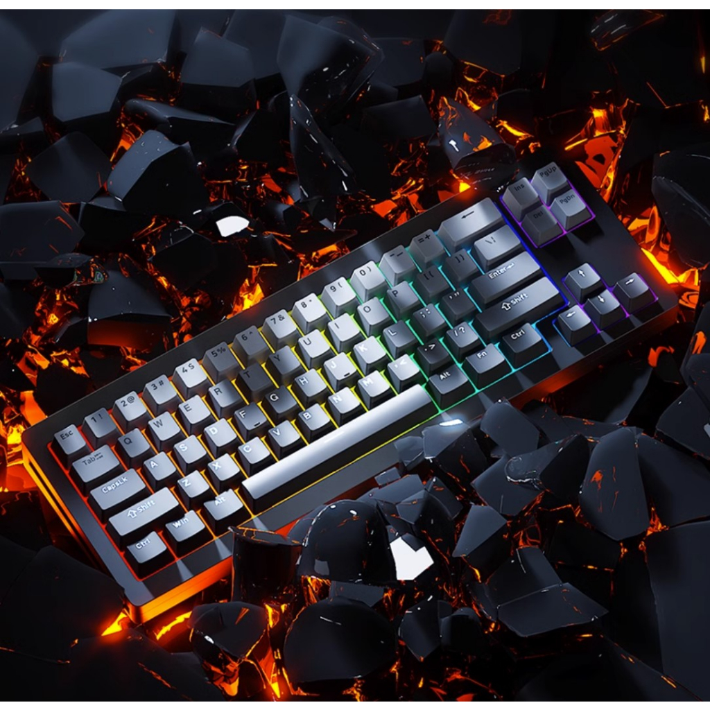 Bàn phím cơ Monsgeek M7W 3 mode không dây led rgb case nhôm hot swap