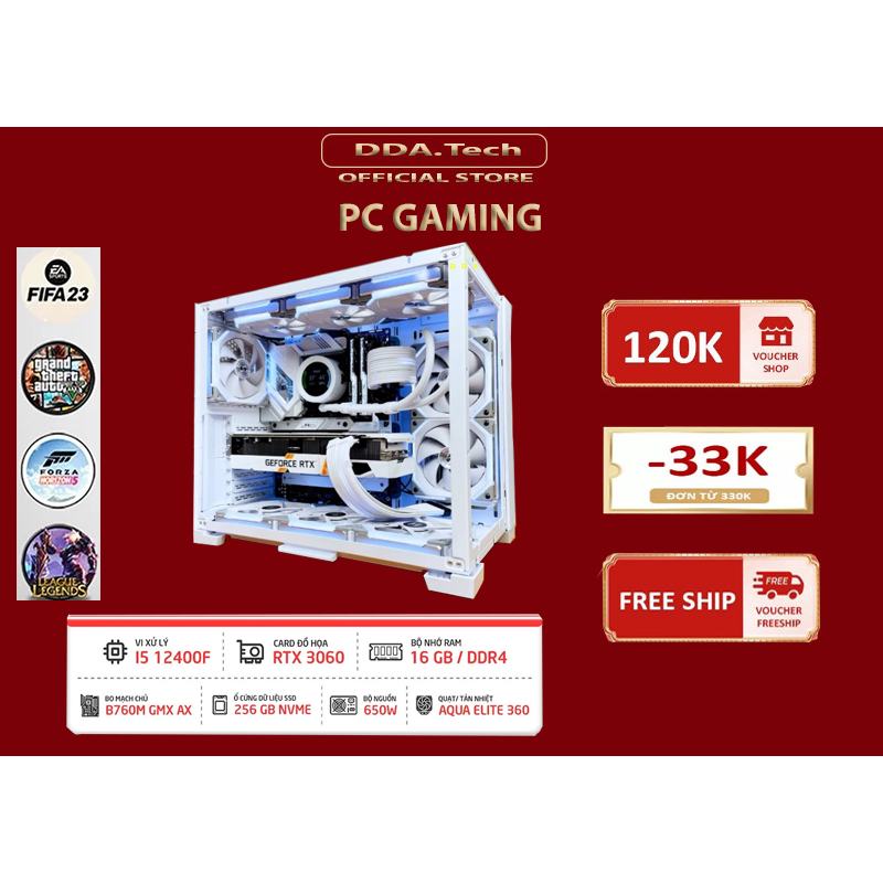 Bộ Pc chiến mượt game all, chuyên chơi game, photoshop….livestream, Gaming CHICKEN Dinner 3060