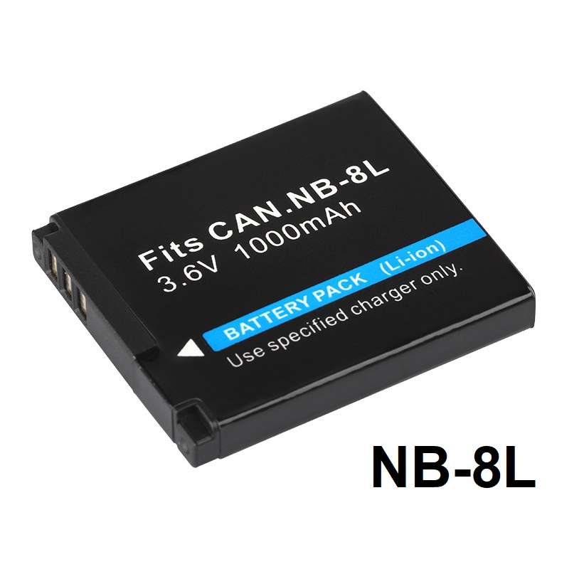 Pin Máy ảnh CANON đủ loại: LP-E8, LP-E6, LP-E5, NB-9L, NB-8L, NB-7L, NB-6LH, NB-4L, NB-3L, NB-2L/2LH, NB-1LH, BP-511A