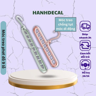 Móc treo 9 lỗ tiết kiệm diện tích tủ quần áo