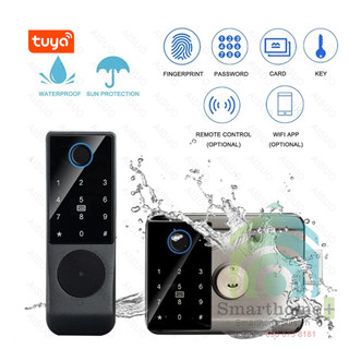 Khóa Cổng Vân Tay Thẻ Từ 2 Mặt Đọc Wifi Tuya SHP-IDL10 (Có Tiếng Việt)