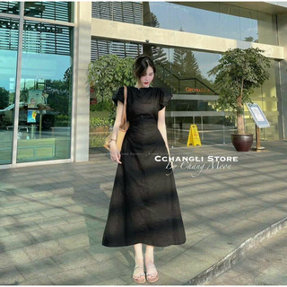 Đẫm linen tay phồng hở lưng