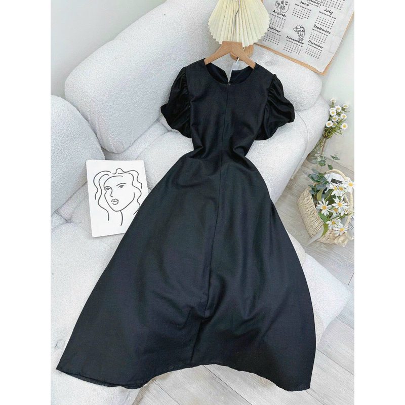 Đẫm linen tay phồng hở lưng