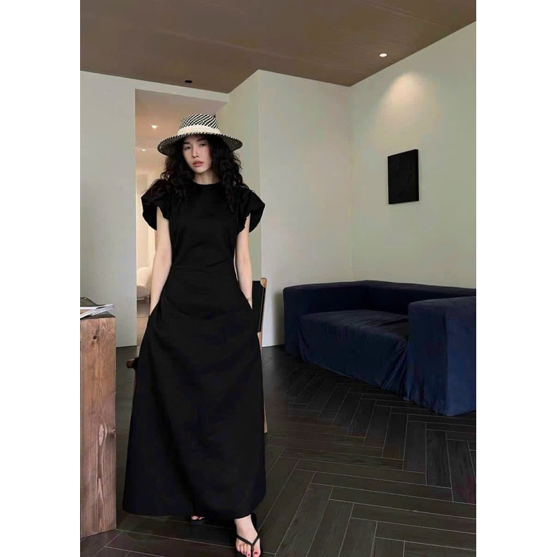 Đẫm linen tay phồng hở lưng