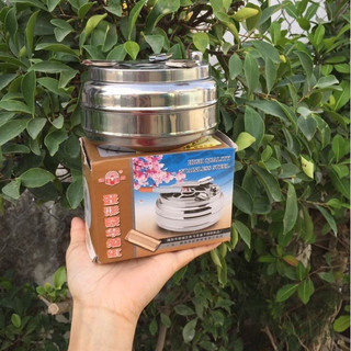Gạt tàn thuốc nút bấm inox loại lớn cao cấp tiện dụng