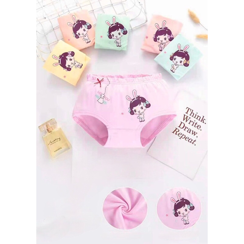 Quần chíp bé gái,  100% cotton co giãn đàn hồi tốt, thông thoáng thấm hút mồ hồi TE2