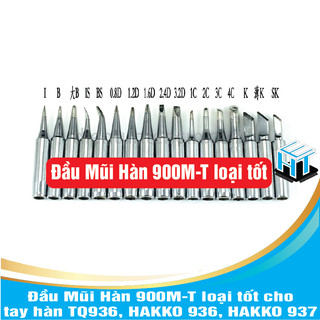 Đầu mũi hàn 900m-t loại tốt cho tay hàn tq936, hakko 936, hakko 937