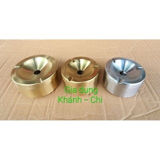 Gạt tàn inox xước - bao dày xịn