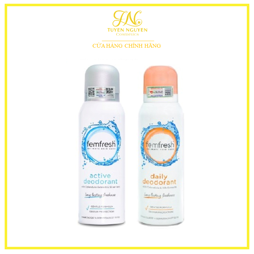 Xịt Thơm Mát Vùng Kín Cao Cấp Femfresh 125ml