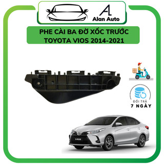 Nẹp phe cài ba đờ xốc trước Toyota Vios 2014-2022, thanh cài ba đờ xốc vào xương xe