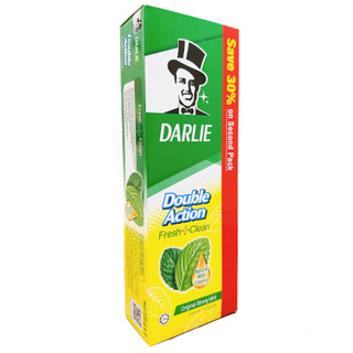 Combo 2 tuýp kem đánh răng Darlie double action bạc hà nguyên bản 225g*2