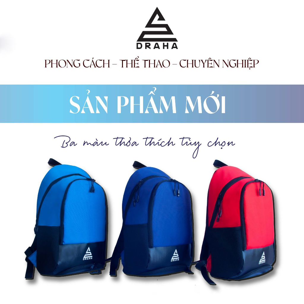 Balo Bóng Đá In Tên Số + Logo Theo Yêu Cầu, Balo Thể Thao Chính Hãng Draha