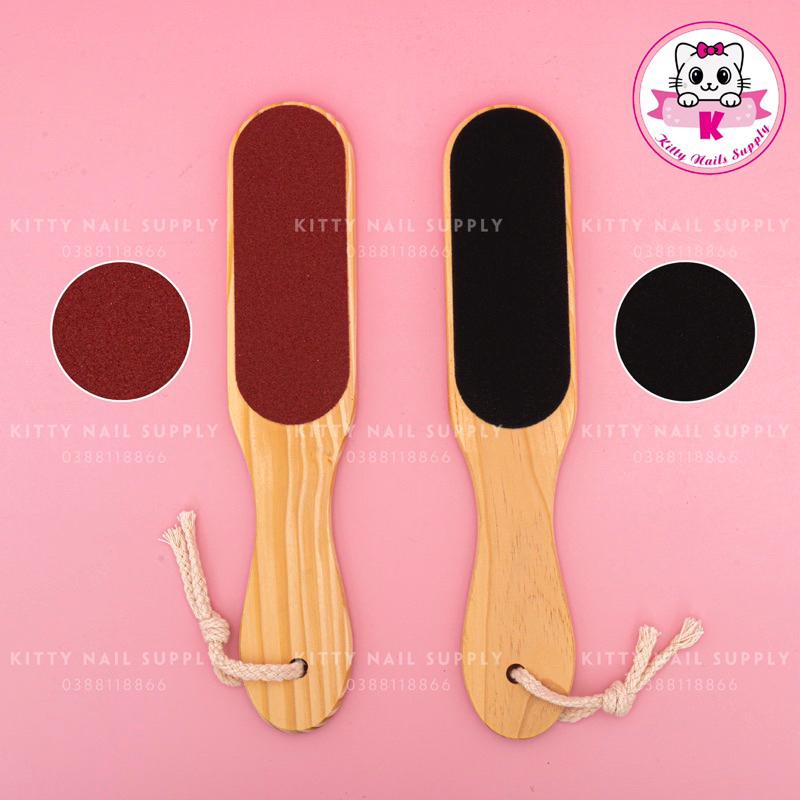 Cây chà gót chân bằng gỗ 2 mặt nhám thẩm mỹ, chắc chắn, bền đẹp - Kitty Nail Supply