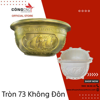 Khuôn chậu cảnh đẹp, khuôn chậu tròn 73 - không chân đôn