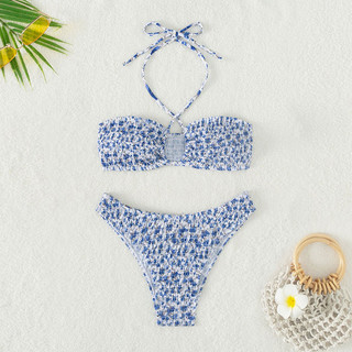 Bikini nhún 2 mảnh hoa nhí