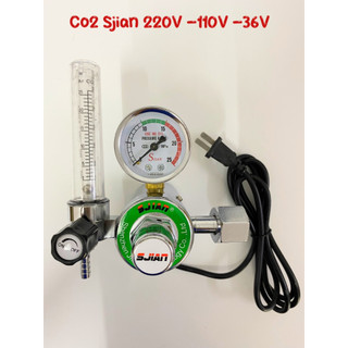 Đồng hồ khí co2 36v - 110v - 220v sjsan