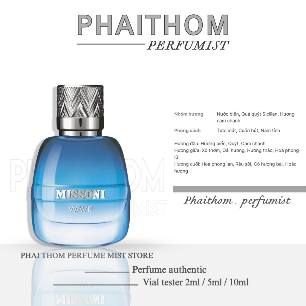 🌟 𝐏𝐇𝐀𝐈𝐓𝐇𝐎𝐌 🌟  Missoni Wave EDT  | Nước hoa Nam 🌟