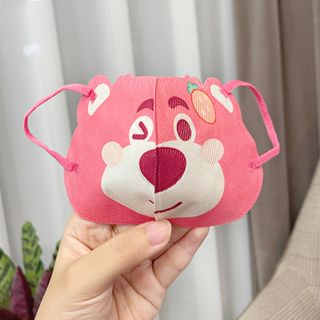 Sét 10 Khẩu Trang Gấu Dâu Cho Bé Khẩu Trang Hoạt Hình Cute Dễ Thương