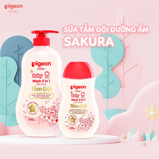 Tắm Gội Dịu Nhẹ 2 in1 Sakura PIGEON 700ml mã D51211100 B5