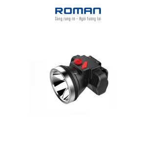 Đèn pin siêu sáng đội đầu ROMAN HRL2025 đây đeo co giãn linh hoạt + Cần thiết khi dã ngoại - Hàng chính hãng