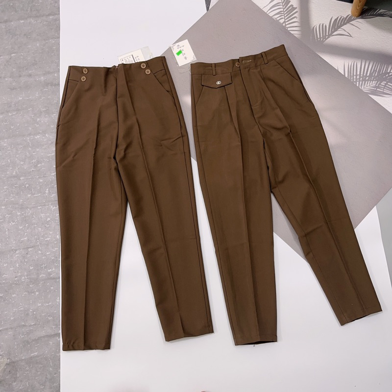 Quần baggy vải chất đẹp cạp cao XH - NhiNhi Shop