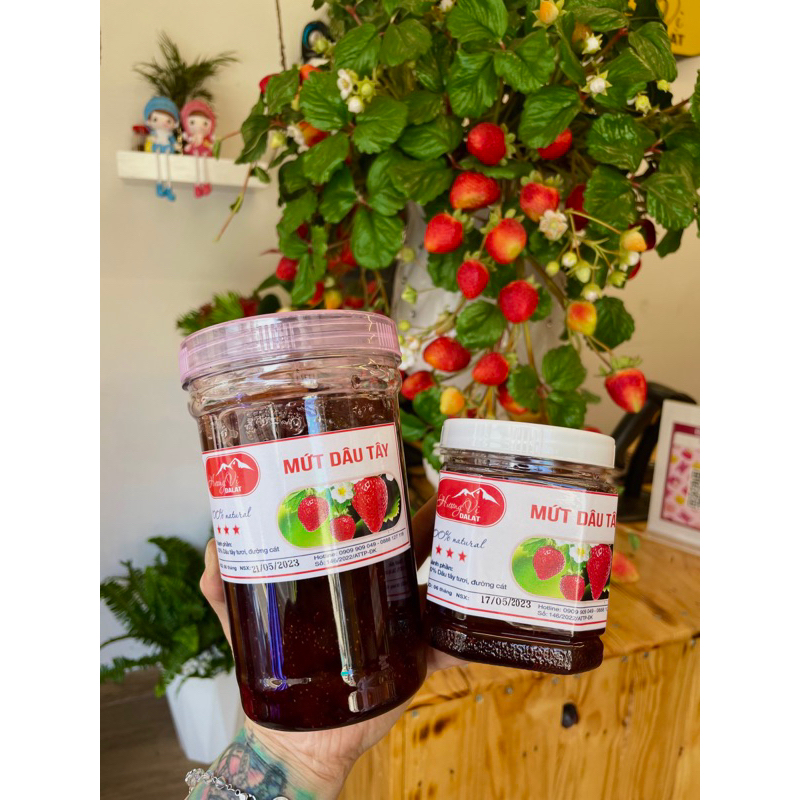 Mứt dâu tây nguyên trái/ mứt dâu tằm Đặc sản Đà Lạt