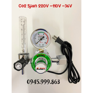 Đồng hồ khí co2 36v - 110v - 220v sjsan