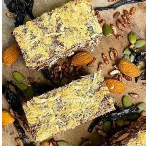 Bánh gạo lứt chà bông ăn kiêng giảm cân, Thanh gạo lứt mix vị chà bông 500gram