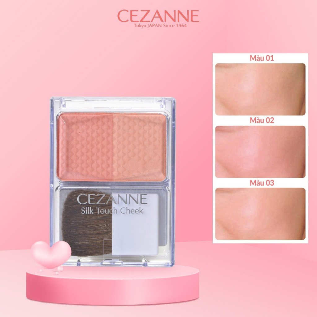 Phấn má hồng bắt sáng Cezanne Cheek & Highlight Nhật Bản 4g