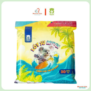 Miếng lót phân su Mipbi 3 lớp, tấm lót phân su mềm mại an toàn cho bé - Monnie Kids