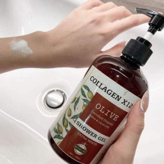 Sữa tắm thải độc trắng da colagen x12