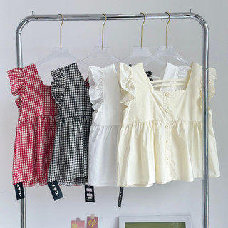 Áo kiểu cánh tiên babydoll cao cấp nữ tính