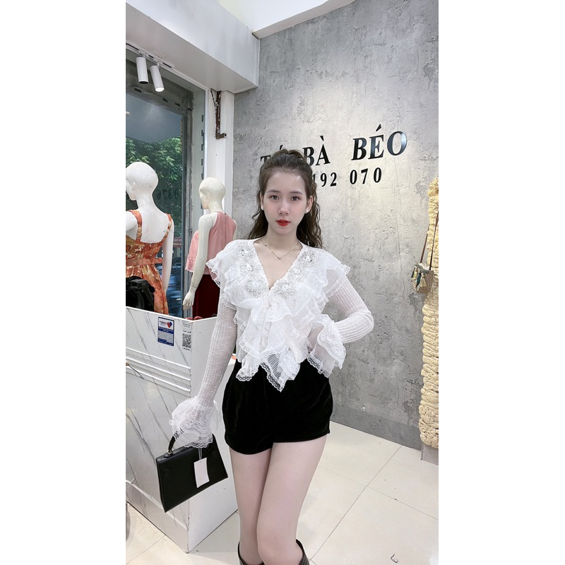 Áo len mềm đính đá cực hot