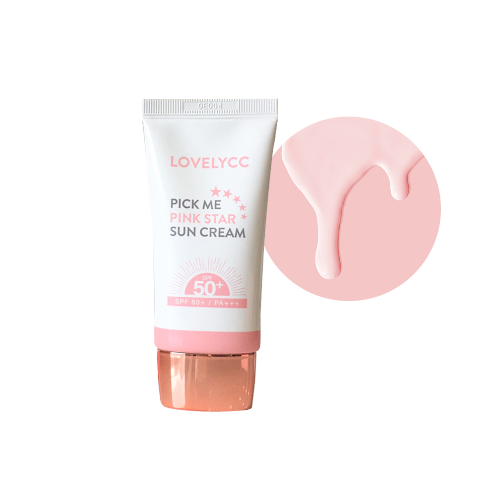 Kem Chống Nắng Nâng Tông LOVELYCC Pick Me Pink Star SPF50+ PA+++ 50ML