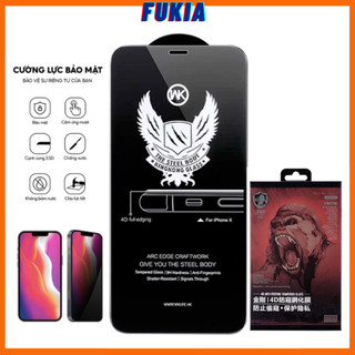 Kính cường lực KINGKONG chống nhìn trộm [LOẠI A1-KÈM BỘ HỖ TRỢ DÁN] dành cho IPhone 15/14/13/12/11/ Fukia