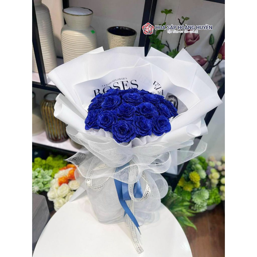 Bó hoa nhũ đỏ 15 bông  | Hoa Hoàng Huyền