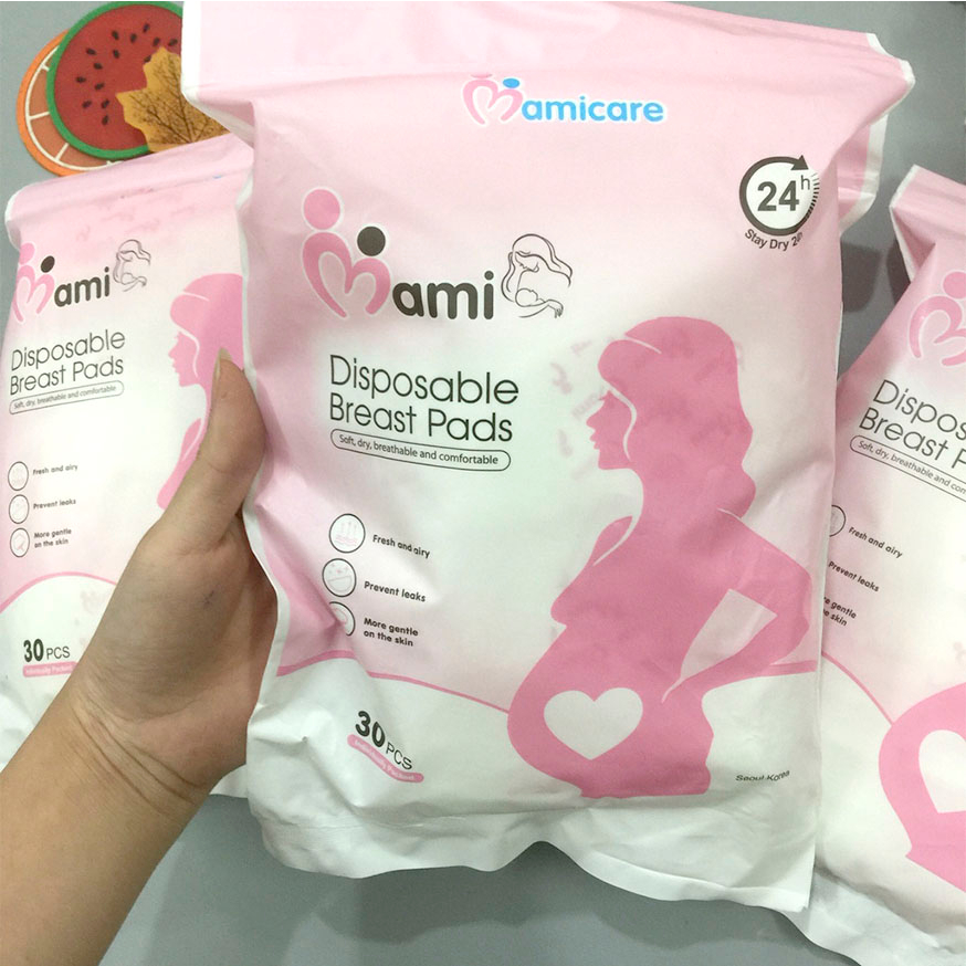 Lót Thấm Sữa Mami Siêu Thấm Siêu Mỏng Chống Tràn Túi 30 - 100 Miếng