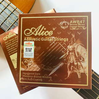Bộ 6 dây đàn guitar Acoustic Phosphor Bronze Alice AWR47 chính hãng