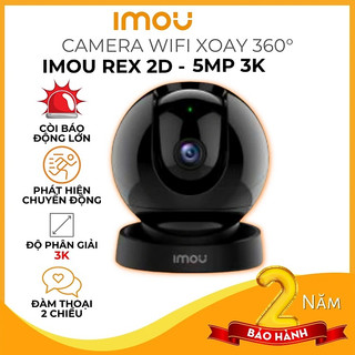 Camera WIFI IMOU Rex 2D 5MP Quay Quét 360 độ âm thanh 2 chiều - hàng chính hãng
