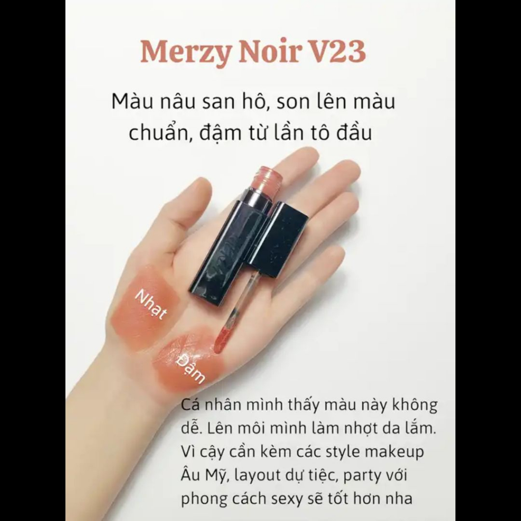 Son Kem Lì Merzy Noir In The Velvet Tint V23