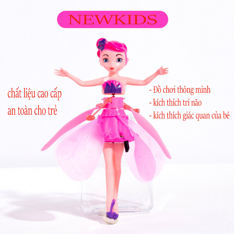 Quà tặng cho bé full túi đựng Búp Bê Bay Cảm Ứng Phát Sáng Elsa Hot, Đồ Chơi Cảm Ứng Đặt Tay Lên Là Bay