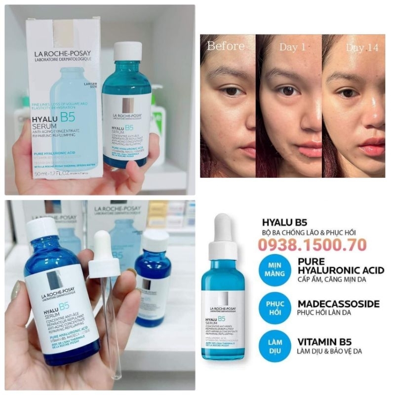 SERUM CẤP ẨM PHỤC HỒI  VITAMIN B5  La Roche- Posay 30ml