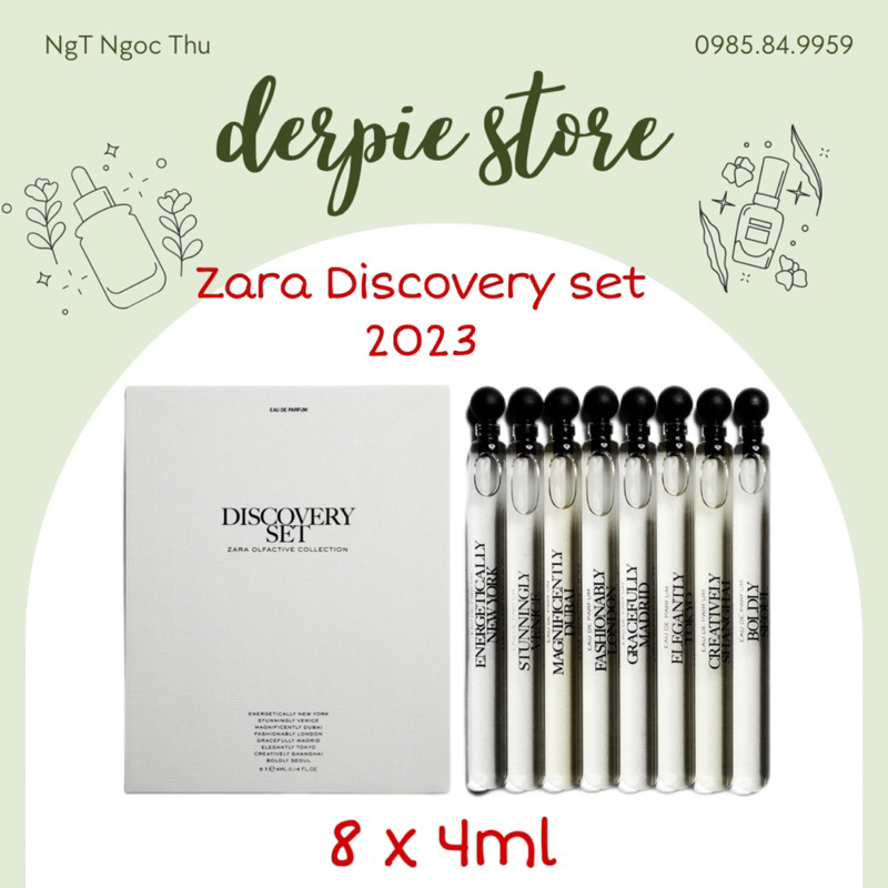 Set nước hoa unisex Zara x Jo Malone Olfactive City EDP limited 8 mùi x 4ml : New York, Venice, Dubai ...