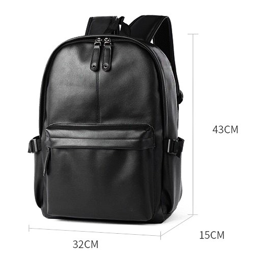 Balo da thời trang nam nữ balo da PU cao cấp chống nước cặp đi học đi chơi