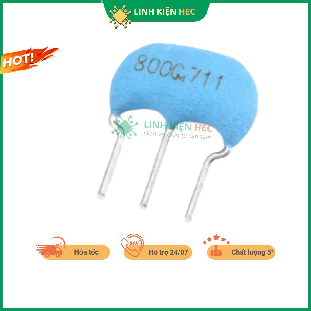 Thạch anh 4mhz 5mhz 6mhz 8mhz 10mhz 12mhz 16mhz 20mhz 3 chân linh kiện hec