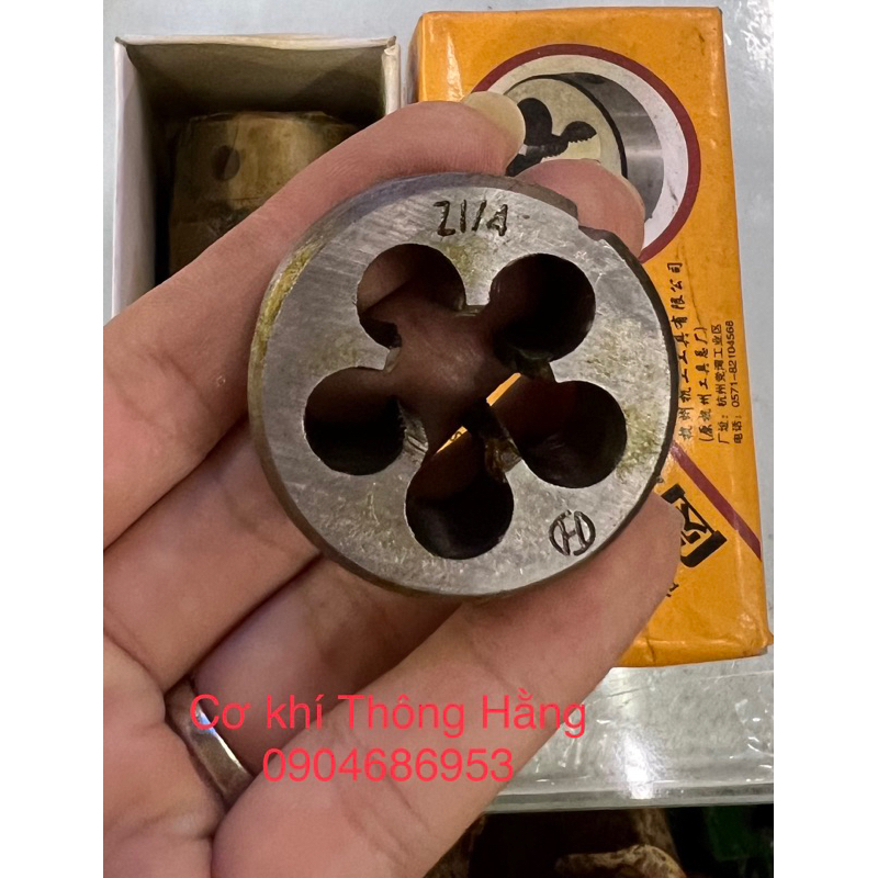 Bàn ren ống nước TRỤ G1/8-1/4-3/8-1/2-3/4-1icnh ( hệ thủy lực)